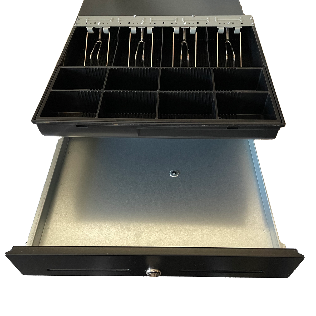 410mm Wide Cash Draw - Metal Heavy Duty with 4 note sections EC410