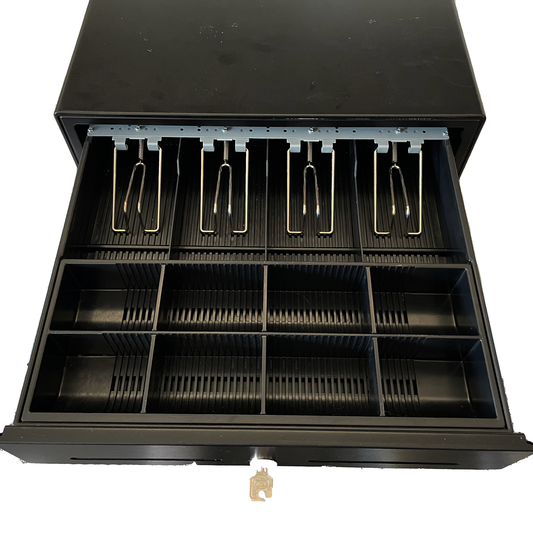 410mm Wide Cash Draw - Metal Heavy Duty with 4 note sections EC410