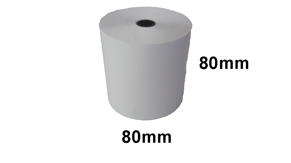 BPA FREE 80x80mm POS Thermal Receipt Paper Rolls (25 rolls)